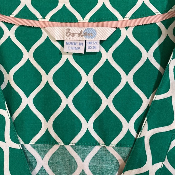 Boden Kelly Green Wrap Dress ZP1 - Picture 7 of 8